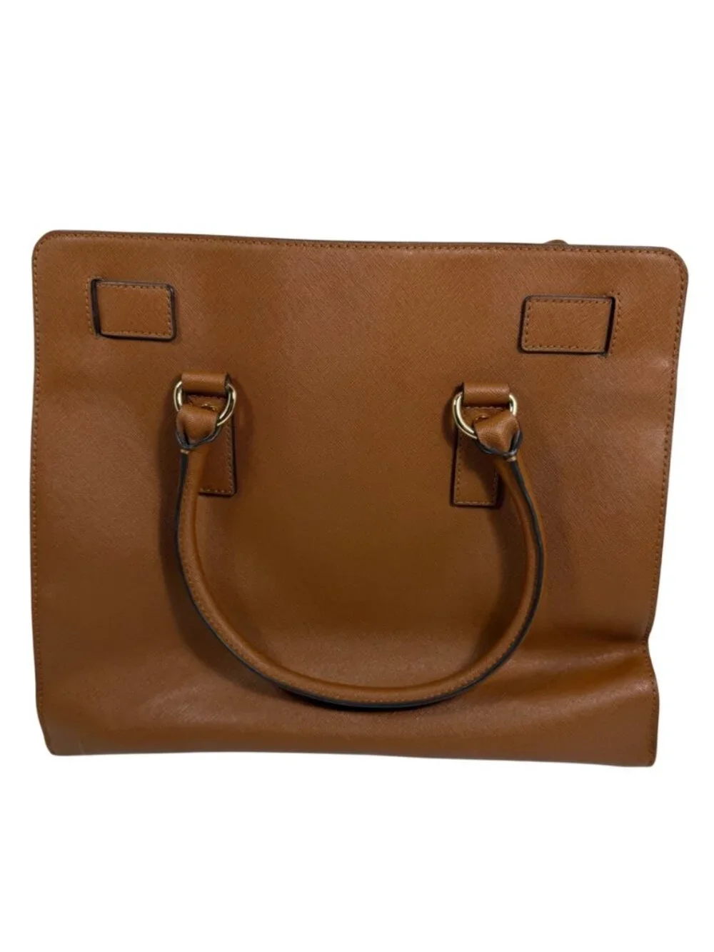 Michael Kors Hamilton Large North South Tote in Brown Saffiano Leather